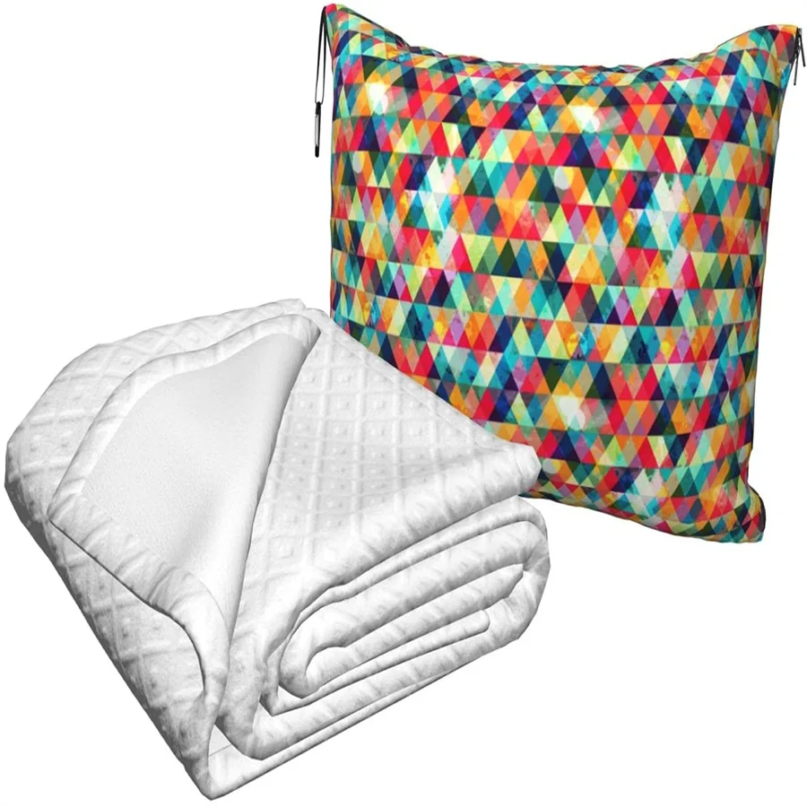 vender Vintage Watercolor Diamante Viagem Travesseiro Cobertor Dois-em-um Mochila Cinta E Compacto Avião Saco Cintura Suporte 60x43 Polegadas