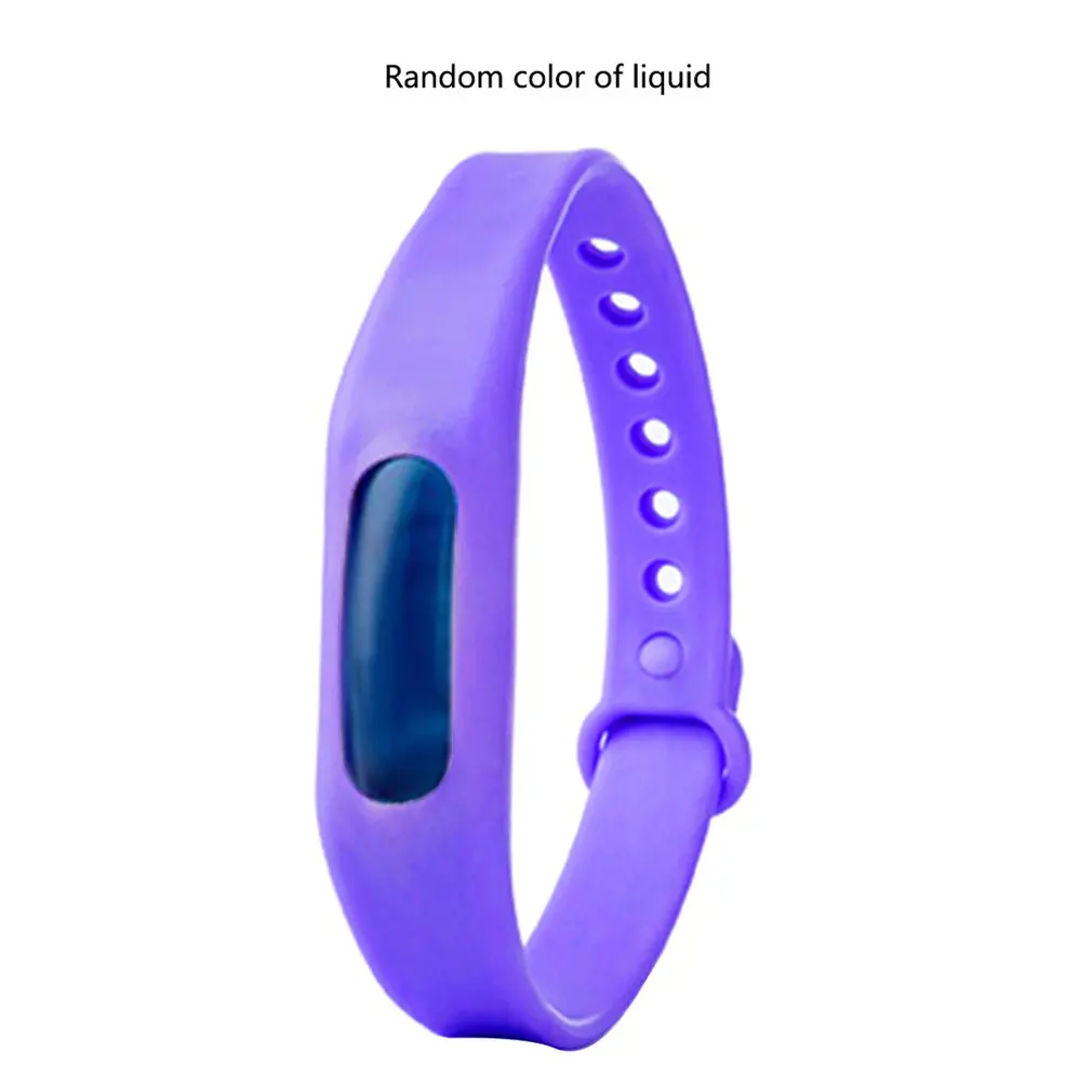 Цветной экологичный силиконовый браслет летний от комаров защищающий