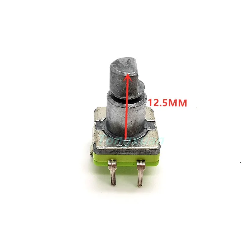 Кодовый переключатель EC11 с поворотом на 360 градусов, 30 позициями и кнопкой. Ручка с половинным валом 5pin длиной 12,5/15/17/19 мм.