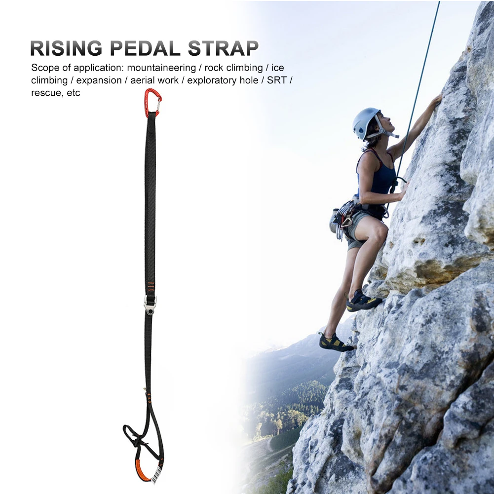 

Pedal Strap Rock Climbing Ascender Adjustable Sling Mountaineering Equipment for Family Outdoor Camping Accessories