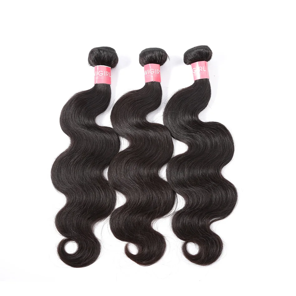 WIGIRL 28 30 Inch Body Wave Hair Bundles 1 3 4 Brazilian Weave Unprocessed 100% Virgin Human Extensions Weaves | Шиньоны и парики