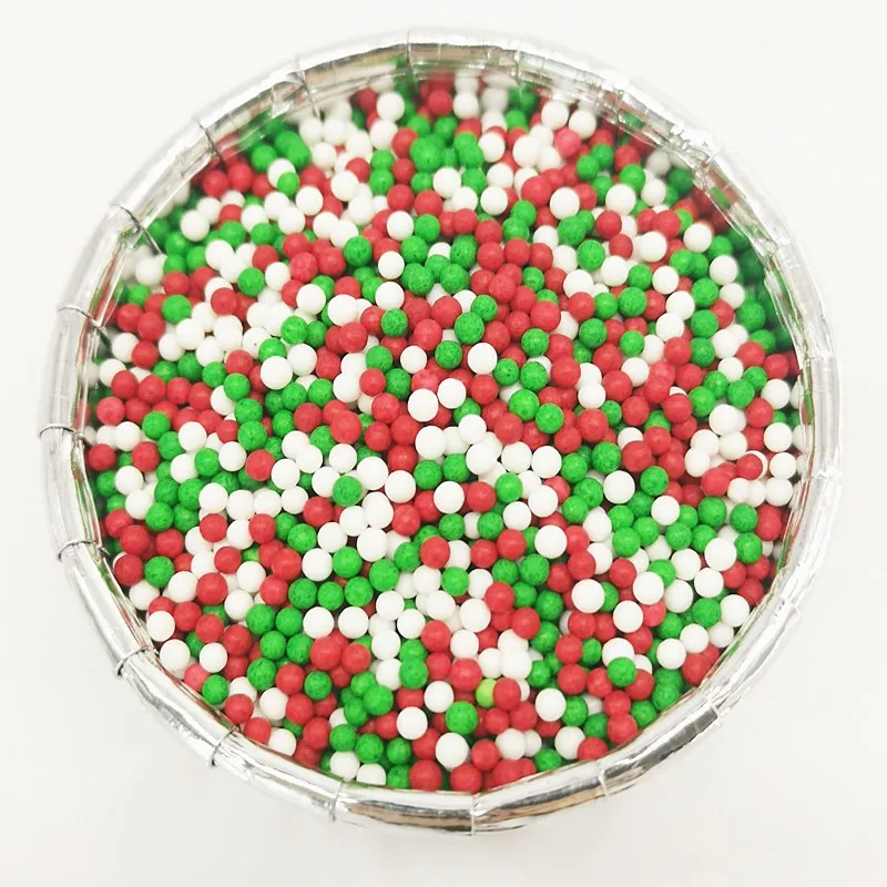 15 г съедобные разноцветные жемчужные сахарные бусины для украшения торта