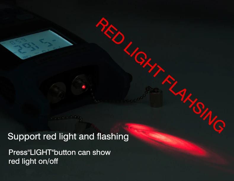 

Mini Portable FTTH Fiber Optical Power Meter (-50dBm~+20dBm),Handlend Optic Fiber Cable Tester Tool with FC Adapter for CCTV tes