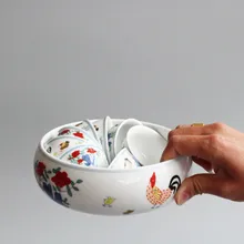 Китайский керамический чайный набор, аксессуар для мытья чая, архаический петух, чайный горшок, чайная чашка, чистящая раковина