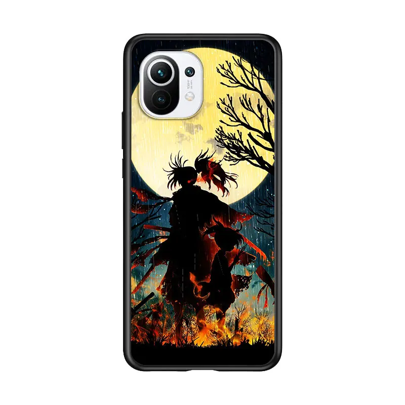 

Kimetsu No Yaiba cool for Xiaomi Mi 11 10T Note 10 Ultra 5G 9 9T SE 8 A3 A2 A1 6X Pro Play F1 Lite 5G Black Phone Case