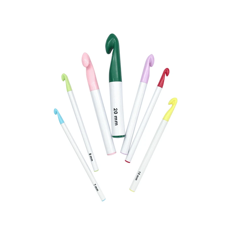 Набор крючков для вязания 7 шт./компл. ручки мм/8 мм/9 мм/10 мм/12 мм/15 мм/20 мм пряжа