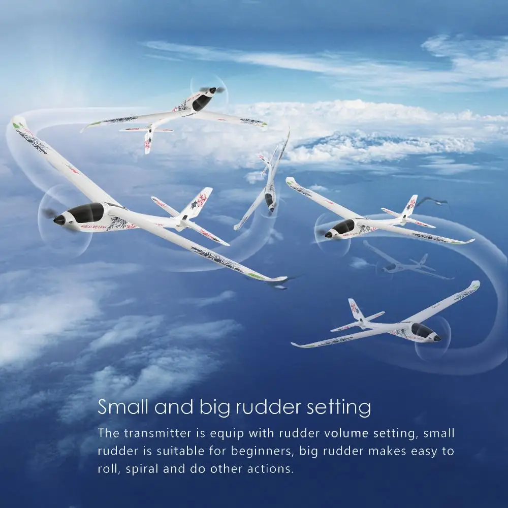 

2.4G Glider Airplane RC Plane Drone Frsky 200m Detachable Wing Structure Reinforced Concrete Aircraft Kit Kids Toy for Children