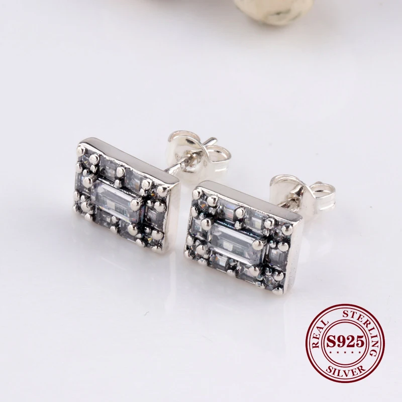 

Original 925 Sterling Silver Creative Crystal Ice Stud Earrings Ice Earrings Bright Ice Stud Earrings For Women Gift