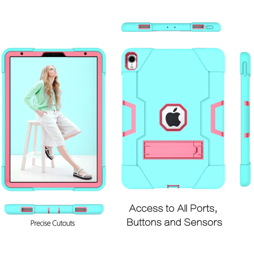 Сверхмощный силиконовый армированный чехол подставка для iPad Air 10 5 2019 TPU + PC