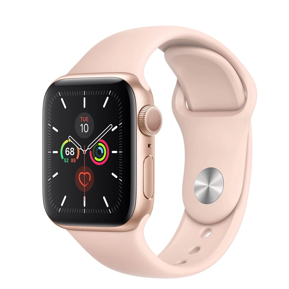 Pink Sand Новинка, Apple Watch Series 5, только для Wifi, алюминиевый спортивный браслет SmartExercise, ЭКГ HeartRhythmSensor, HearingProtect TrackCycle WithoutPhone - Цвет: Pink Sand