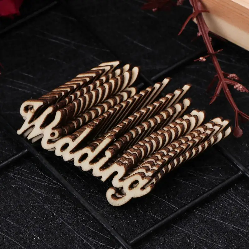 15 шт. деревянный свадебный стол конфетти разброс винтажные деревенские вечерние