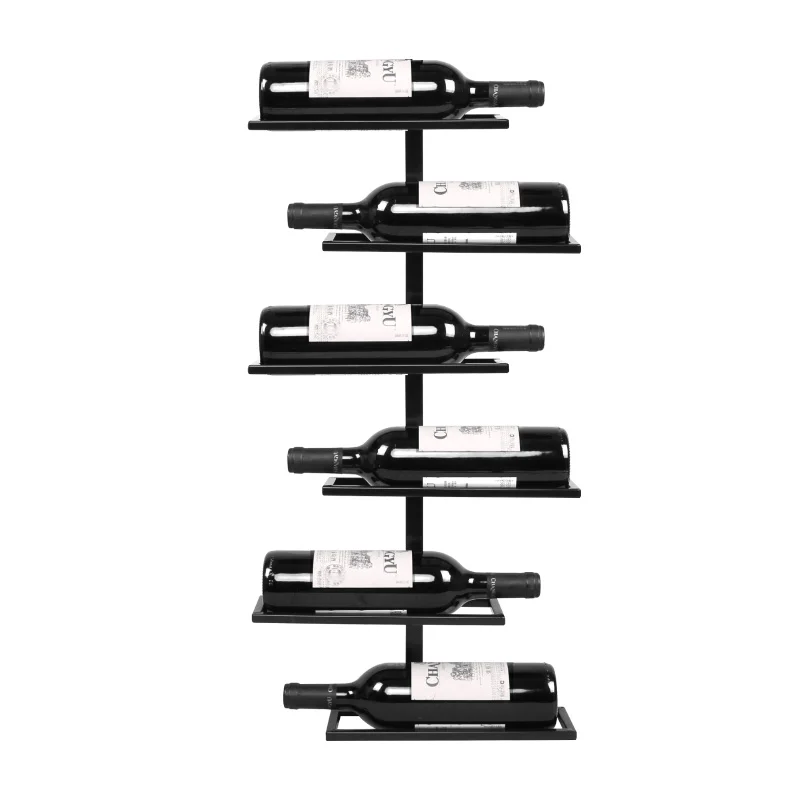

Wine Rack Wall -mounted Glass Creative Wrought Iron Holder
