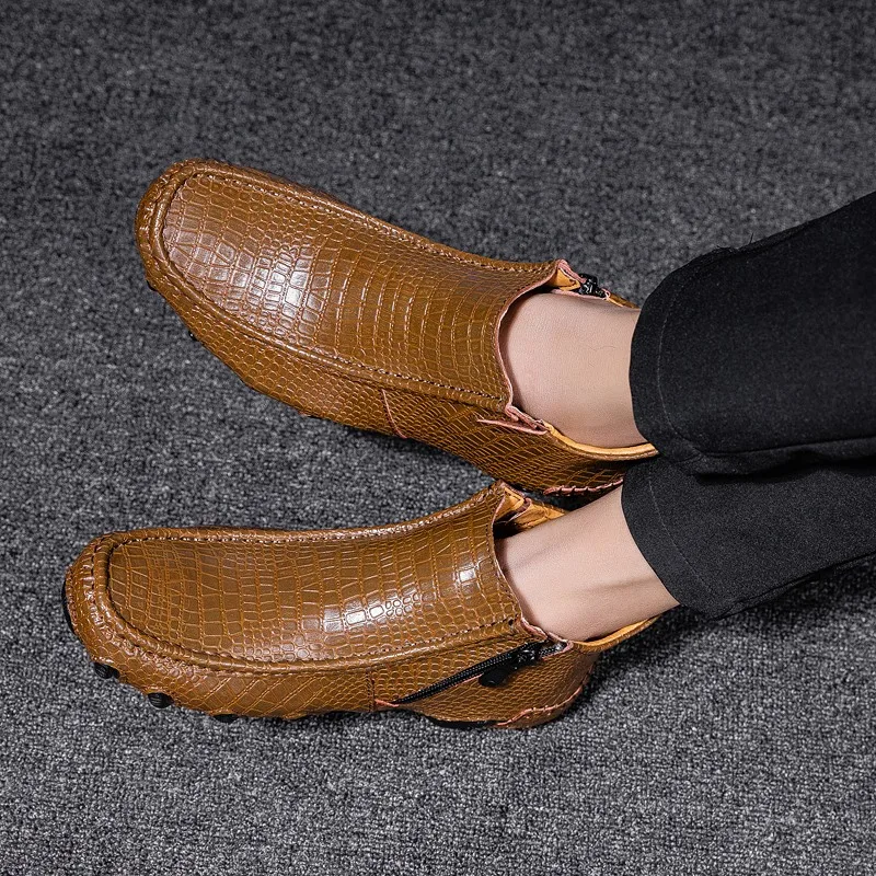Мужские весенне-зимние теплые плюшевые ботинки уличные кроссовки ручной работы из ялового спилка, нескользящая Мужская походная Рабочая обувь ботильоны