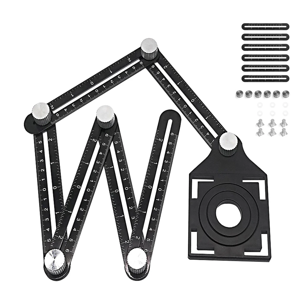 Угловая линейка для отверстий плитки регулируемый транспортир 4/6/12