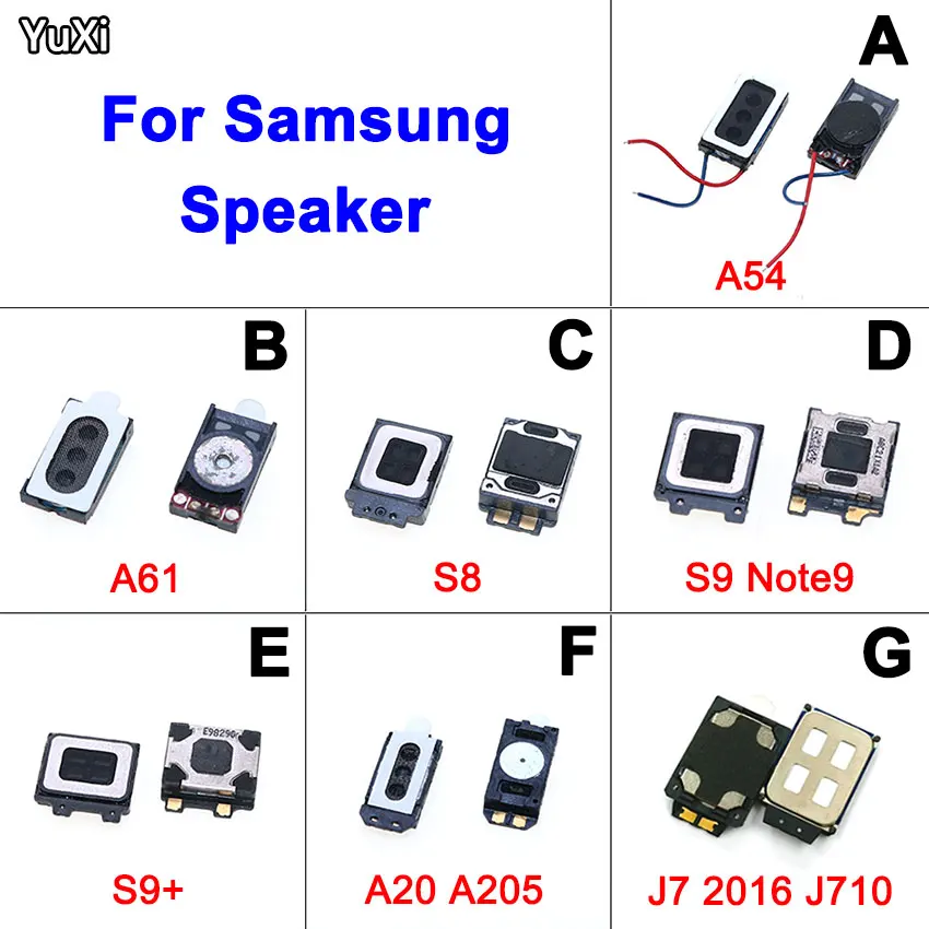 

1Pcs Earpiece Earphone Ear Speaker Sound Receiver For Samsung GalaxyA54 A61 S8 S9+ A20 A205 A30 A305 A40 A405 J7 2016 J710 J710F