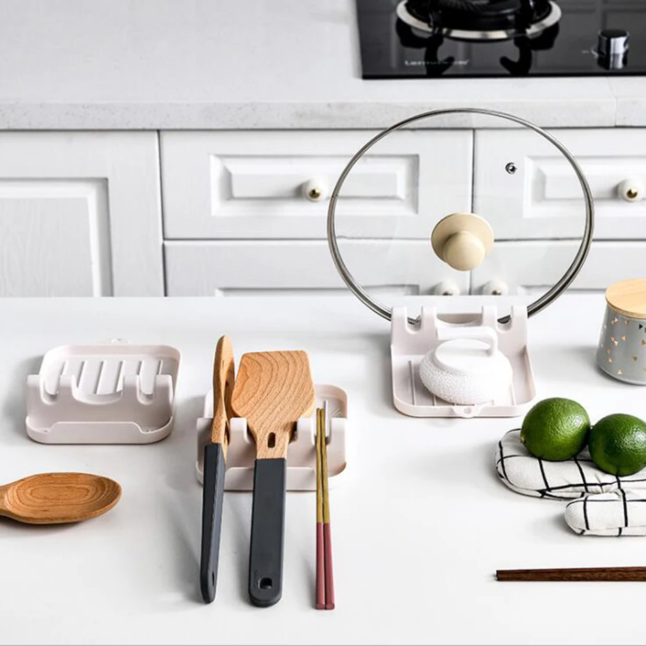 Держатель для кухонных ложек и палочек Basedidea пластиковый поддон крышка кастрюли