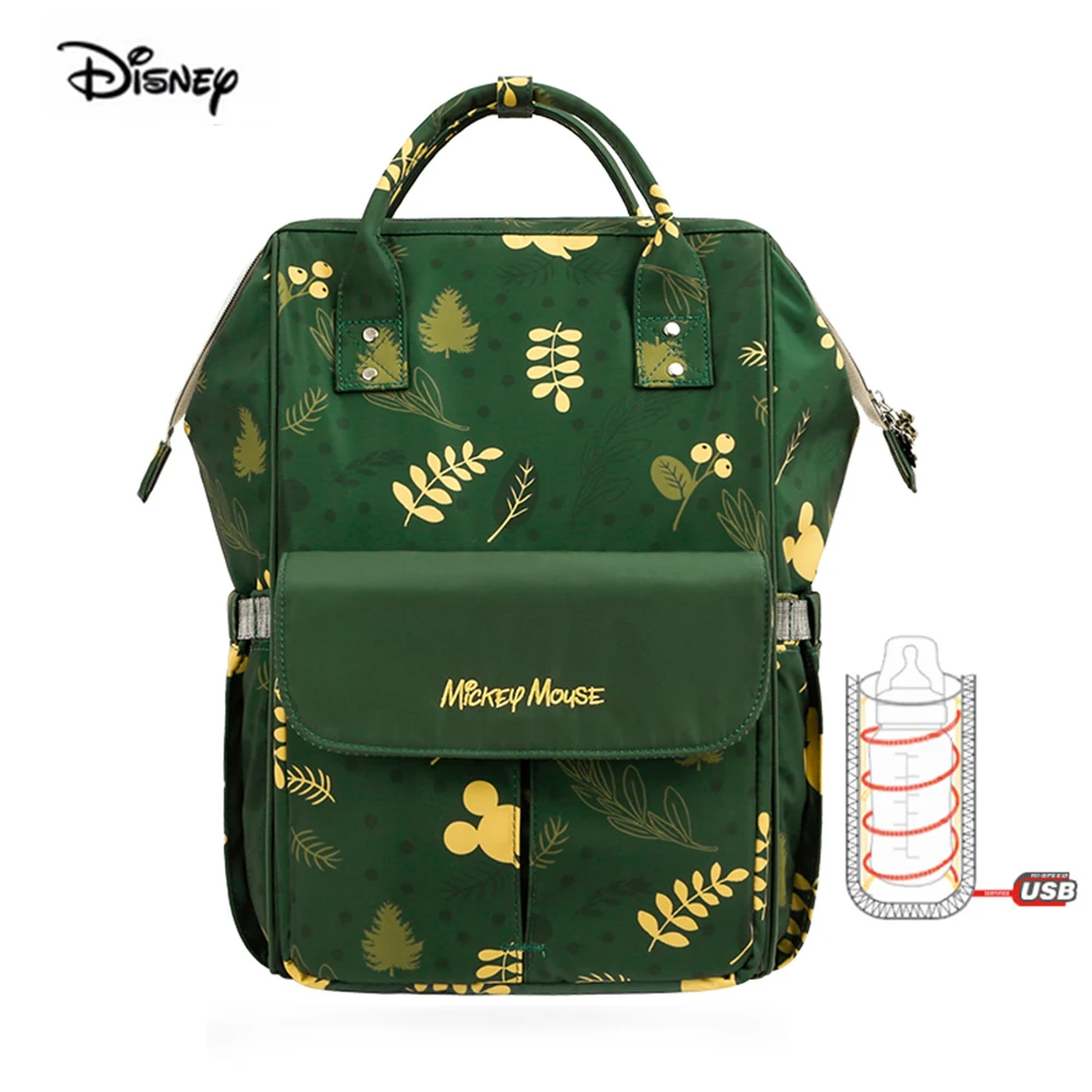 Сумка для подгузников Disney многофункциональный вместительный рюкзак мам с USB