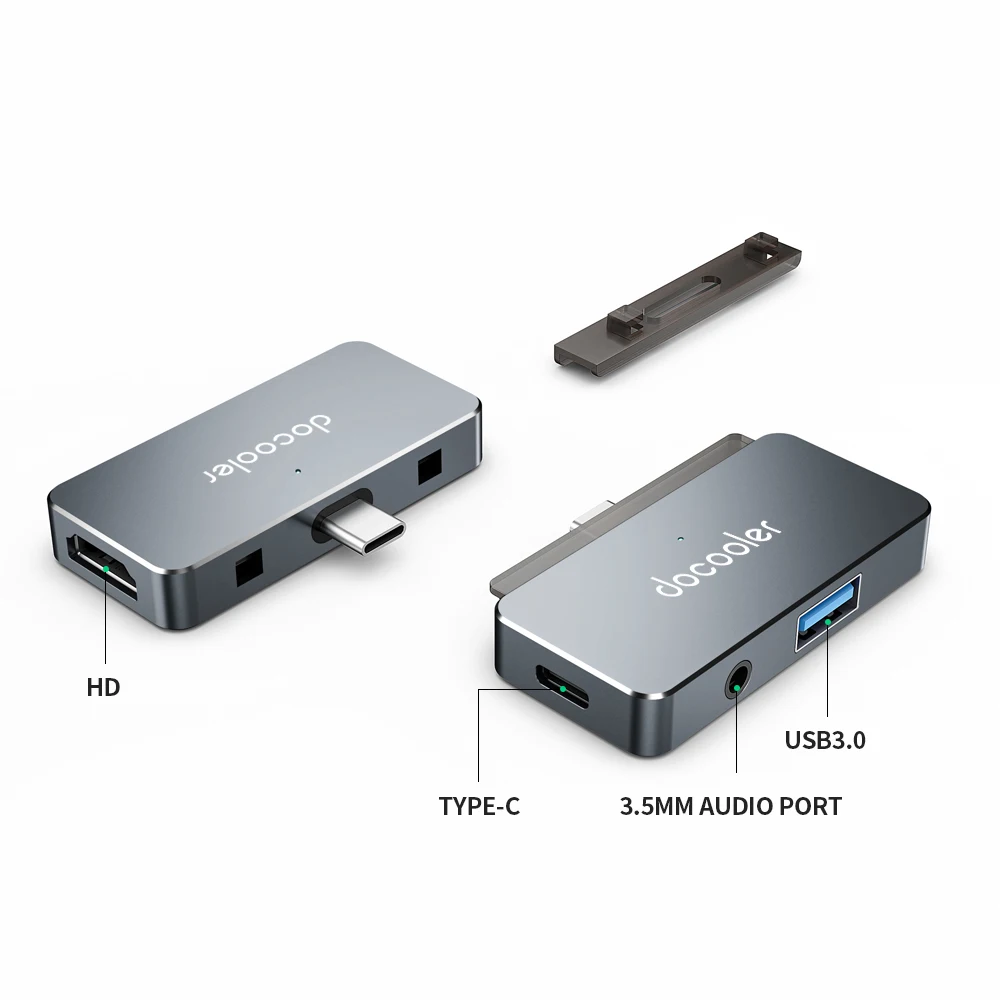 Адаптер docooler USB Type-C Hub со стандартной зарядкой 3 0 и 5 мм разъем для Наушников