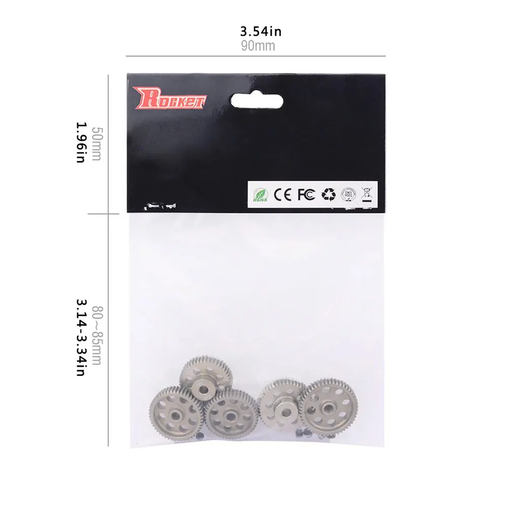 

64DP 3.175mm 21T-25T/26T-30T/31T-35T/36T-40T/41T-45T/46T-50T Pinion Motor Gear for 1/10 RC Car Accessories