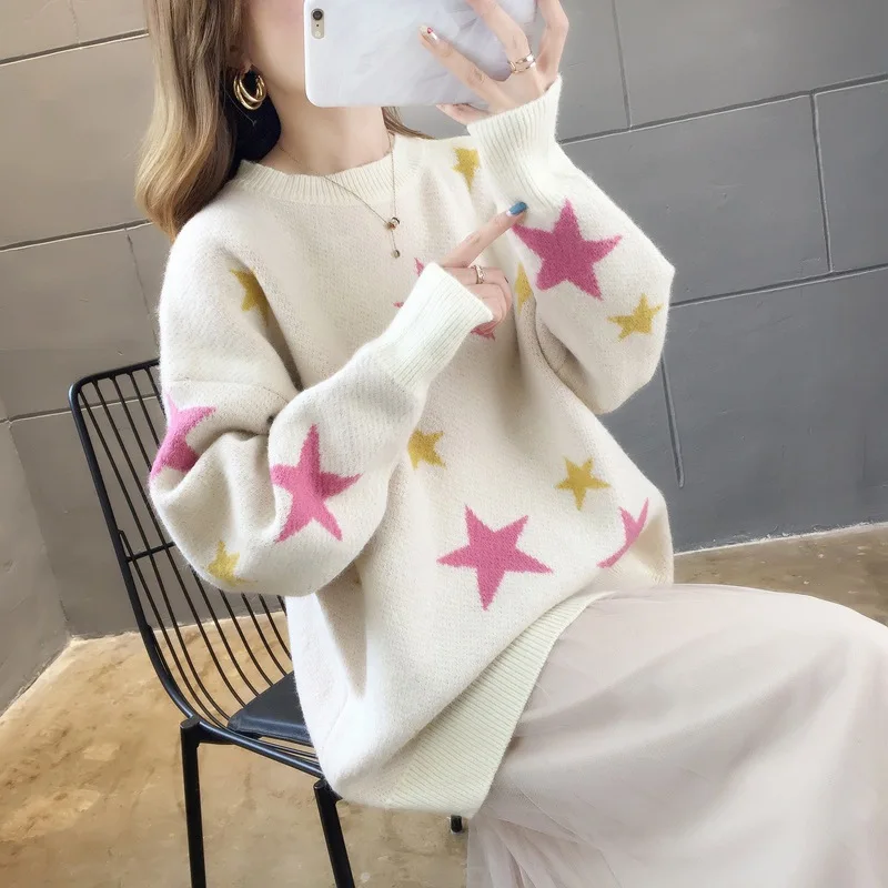 

2021 Ins Fashion New Women Oversize Sweaters Fashion Jumpers Women Winter Pullovers Fashion Winter Clothing