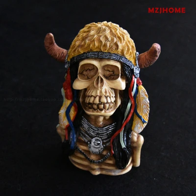 Сухая голова скелета индийского человека украшение для лица роли сухой скелет