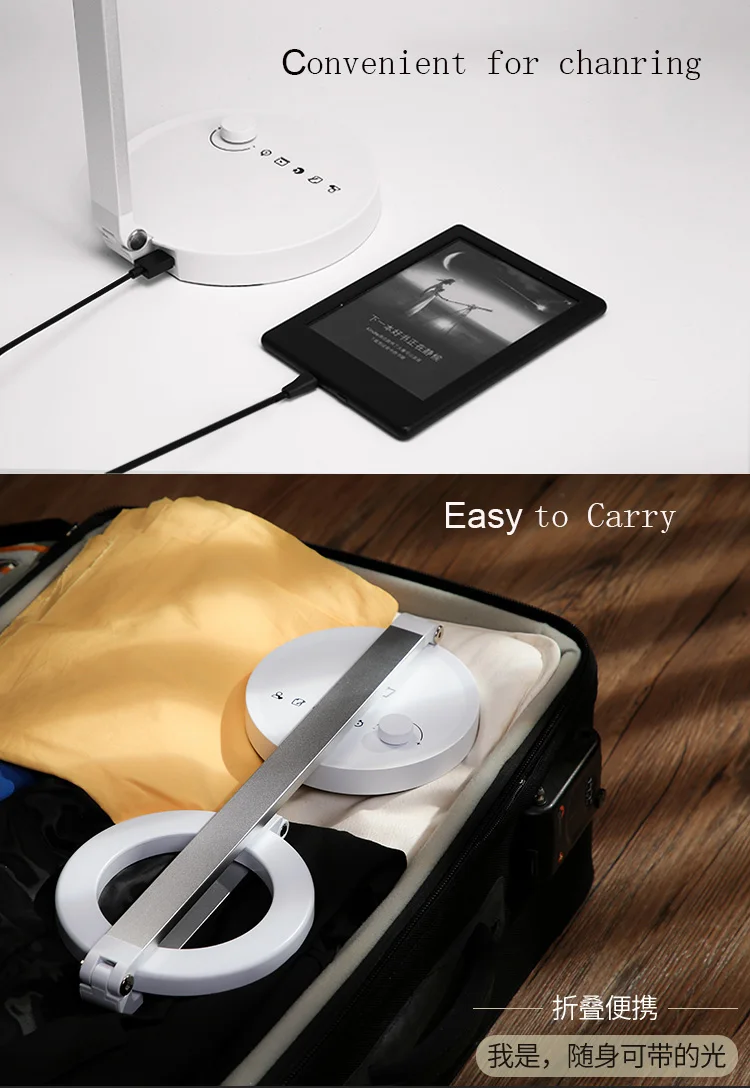 Artpad 10 Вт регулируемая светодиодная настольная лампа с USB зарядным портом для телефона, настольная лампа для детей, детей, чтения, учебы