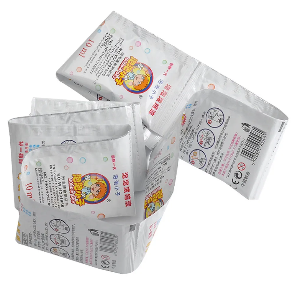 A 5 Bags15ML/упаковка Профессиональный пузырьковый водный концентрат для пистолет для мыльных пузырей или выдувная палочка для выдувания пузырей Дети на открытом воздухе безопасные игрушки - Цвет: A
