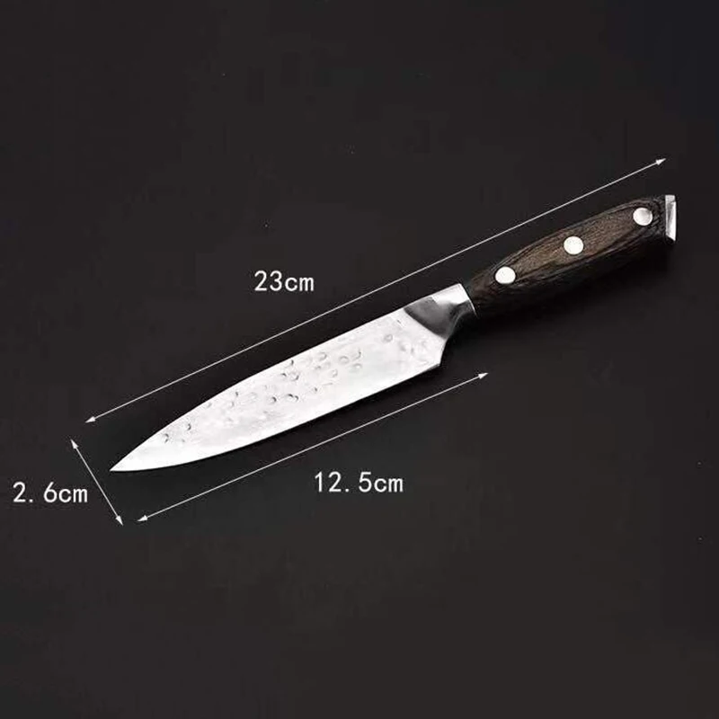 Кухонный нож Gife Box Chef 7CR17 японский из нержавеющей стали 5 дюймов 8 для резки мяса