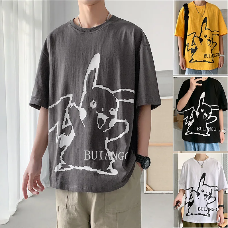 

Couples Harajuku Amine T shirts Women Men Streetwear Summer Kwaii Loose T-shirt Casual Cartoon Tops Funny Tshirt Lovely S-3XL