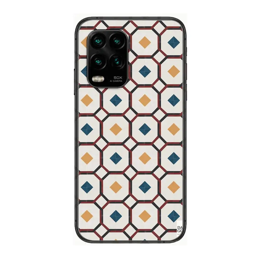 

Diamond lattice Phone Case For xiaomi Redmi Note 9S 8 7 6 5 A Pro T Anime Black Cover Silicone Back Pretty senior