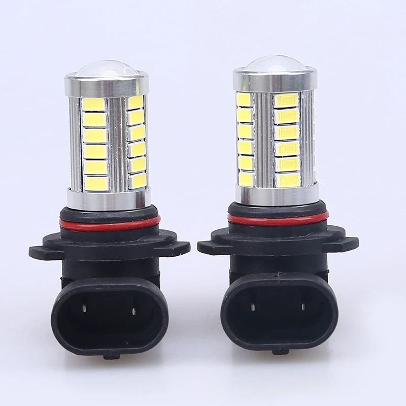 1 пара 9006 33 SMD белые лампы супер яркие Автомобильные светодиодные огни для