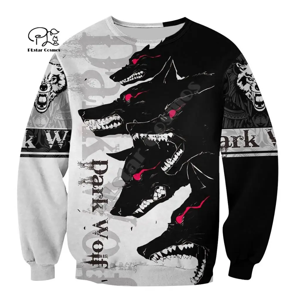 

PLstar Cosmos Animal Hunter Art Wolf Hunting Tattoo Tracksuit Pullover NewFashion Sweatshirt 3DPrint Men/Women Casual Hoodies A6