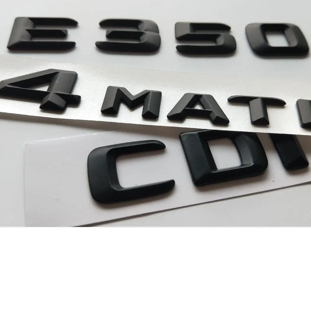Значки эмблемы для Mercedes Benz W212 W213 E43 E53 E55 E63 E65 AMG 4matic черные буквы значок на крыло