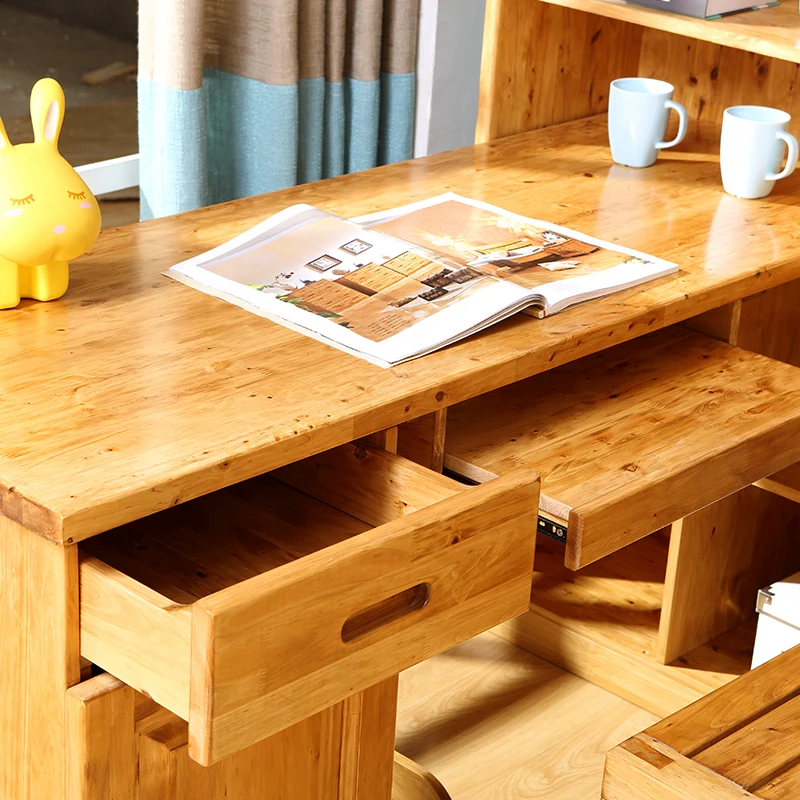 Луи Мода компьютерный стол все дерево угловой книжный шкаф комбинация