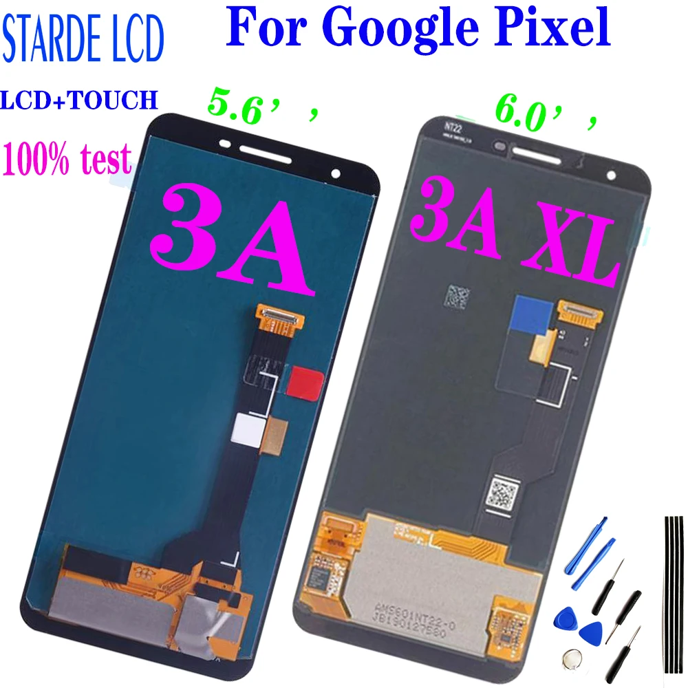 100% Tested For Google Pixel 3A XL LCD Display Touch Screen Digitized Assembly Replacement For Google 3A XL Pixel G020F LCD