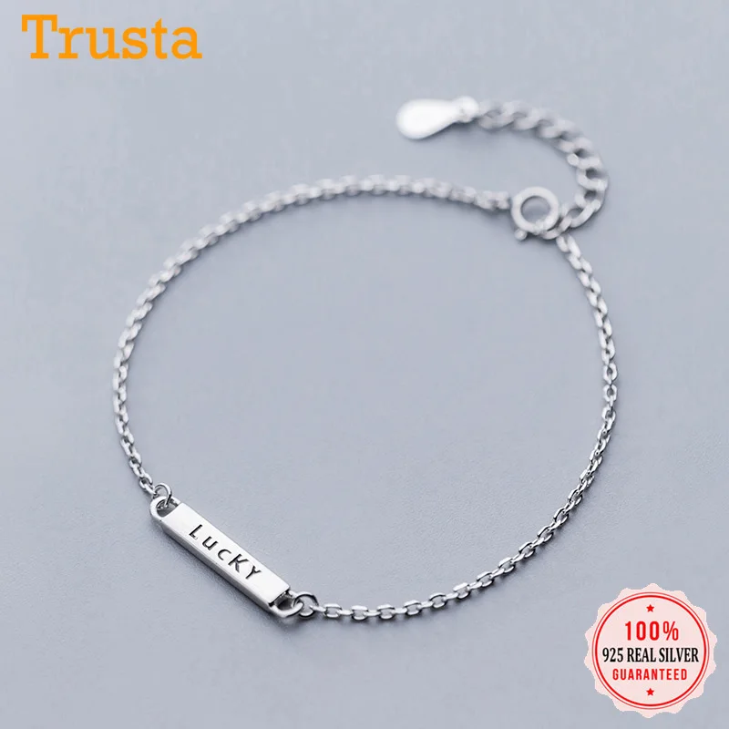 Женский браслет на удачу Trustdavis ювелирное изделие из 100% стерлингового серебра 925