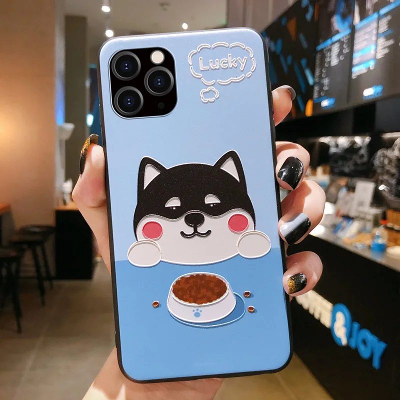 Чехол для телефона с мультипликационным изображением сиба-ину iPhone XSMax X XR XS 7 8 Plus