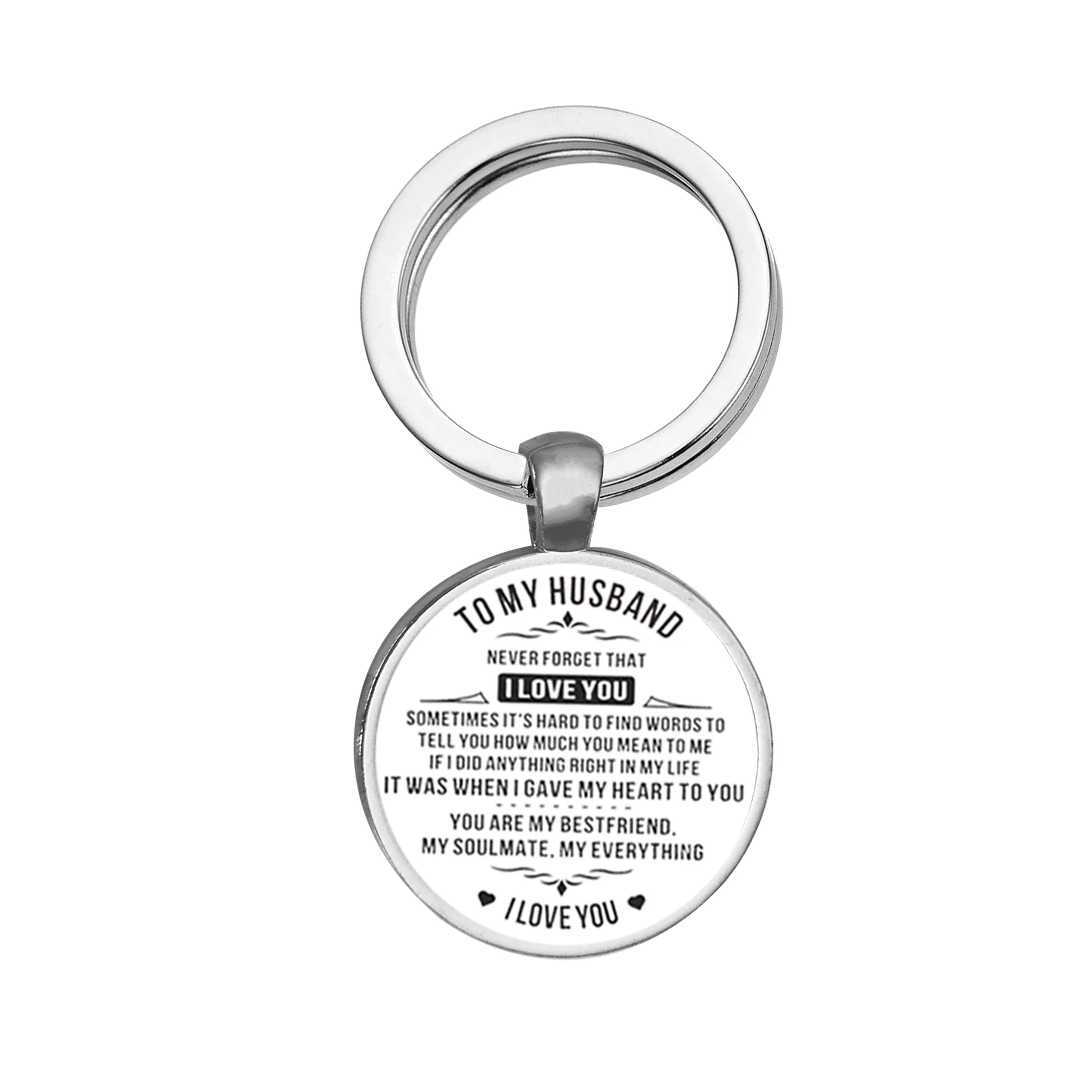 Для моего мужа модный стеклянный брелок подарок бойфренда парные брелки для