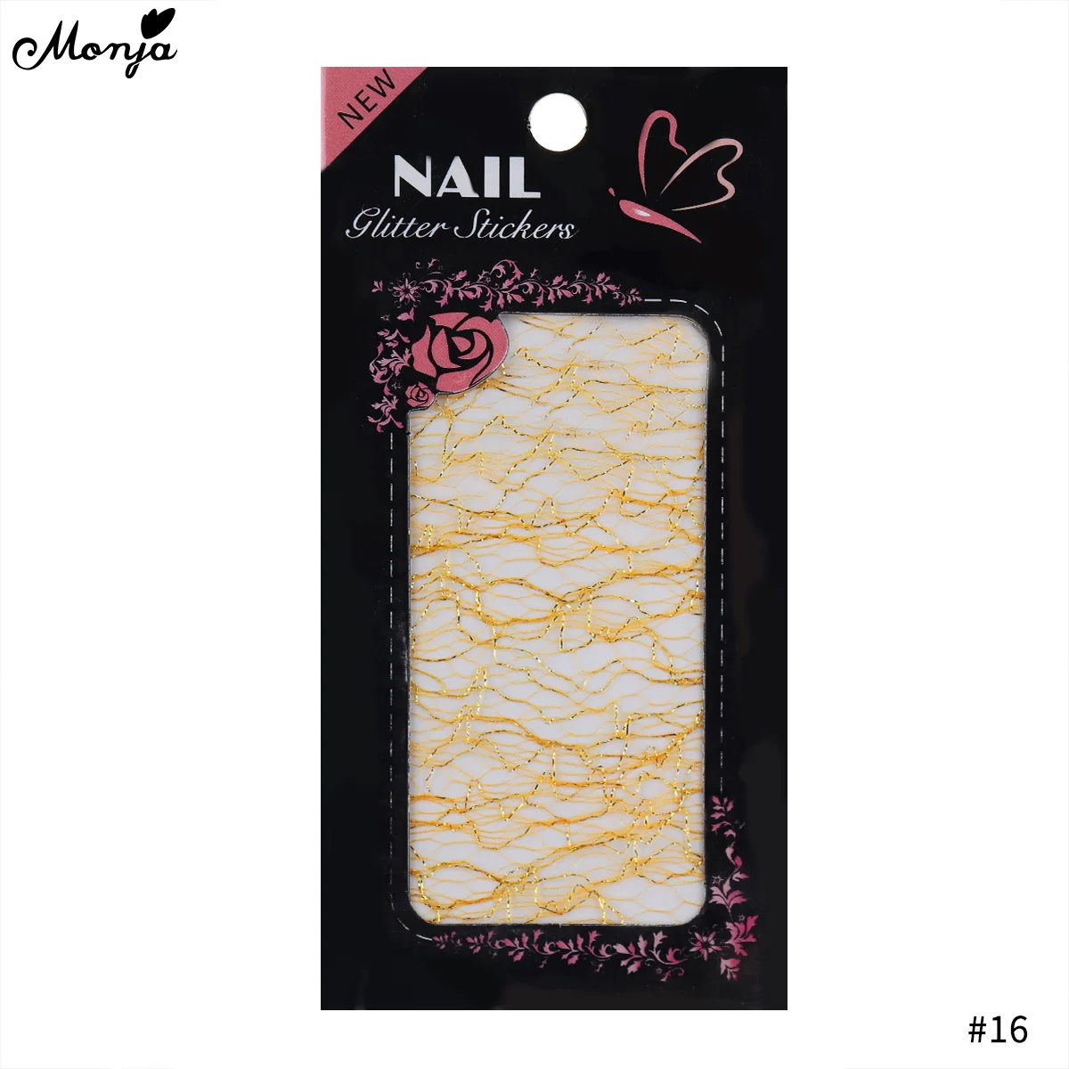 Monja Nail Art многоцветная наклейка сетка блестящая линия шелковые фольги полосы линии передачи наклейки для маникюра аксессуары украшения