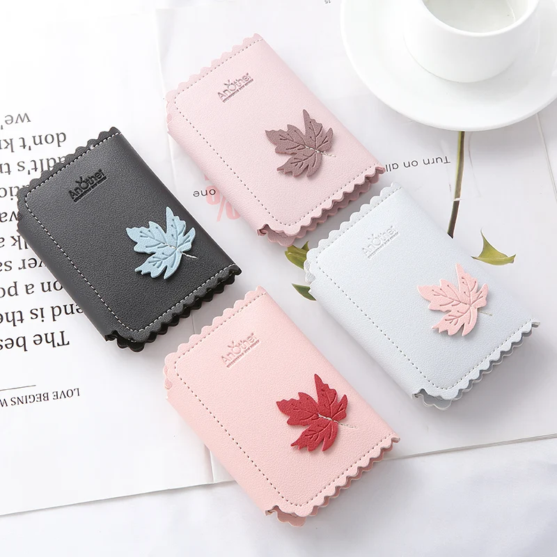 2019 модный простой лист дизайн держатель ключа кошелечного типа Женский