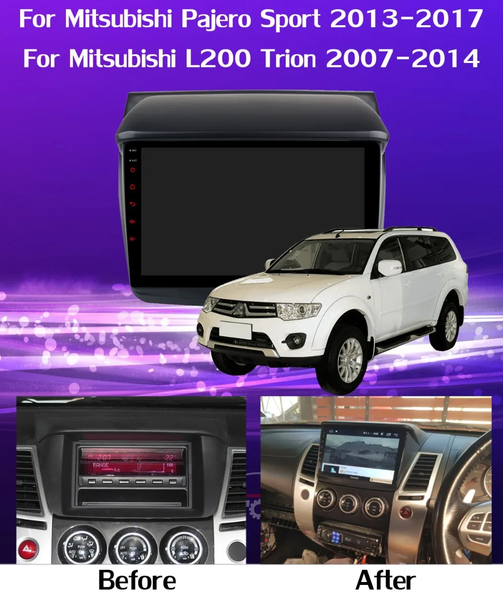 " 1DIN 360 ° панорамный Android автомобильный DVD gps Навигатор Радио для Mitsubishi Pajero Sport L200 Trion Видео Аудио CarPlay DSP 4G LTE
