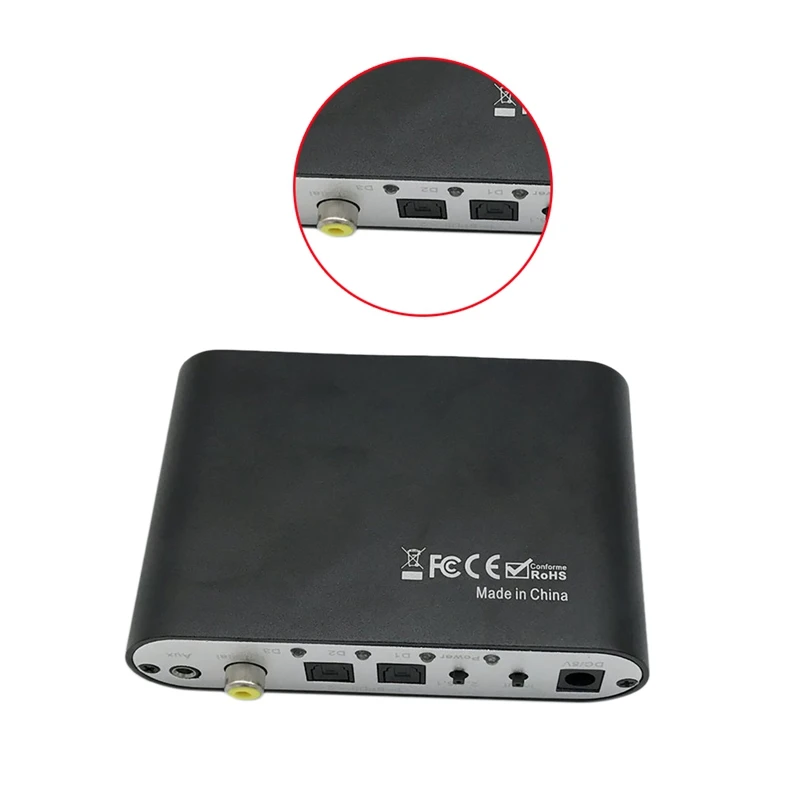 3.5 AUX Coaxial Digital-To-Analog Conversion 6 RCA HD Audio Rush 5.1 Decoder | Электроника