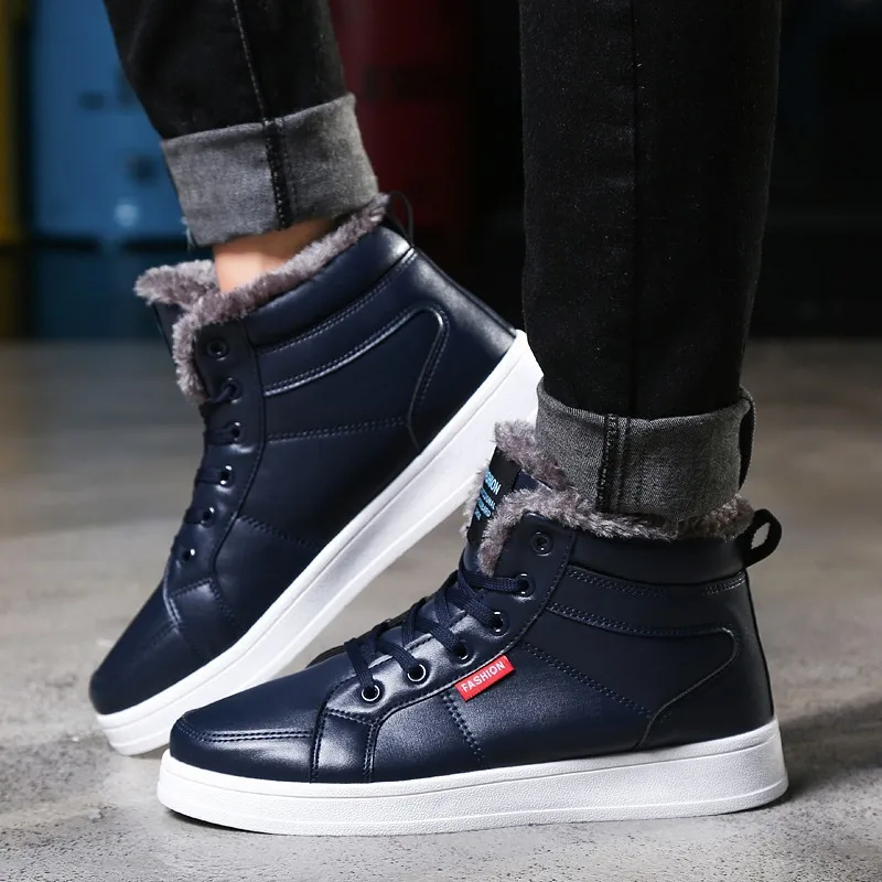 2019 г. Новые зимние ботинки мужские Осень-Зима мужская повседневная модная обувь