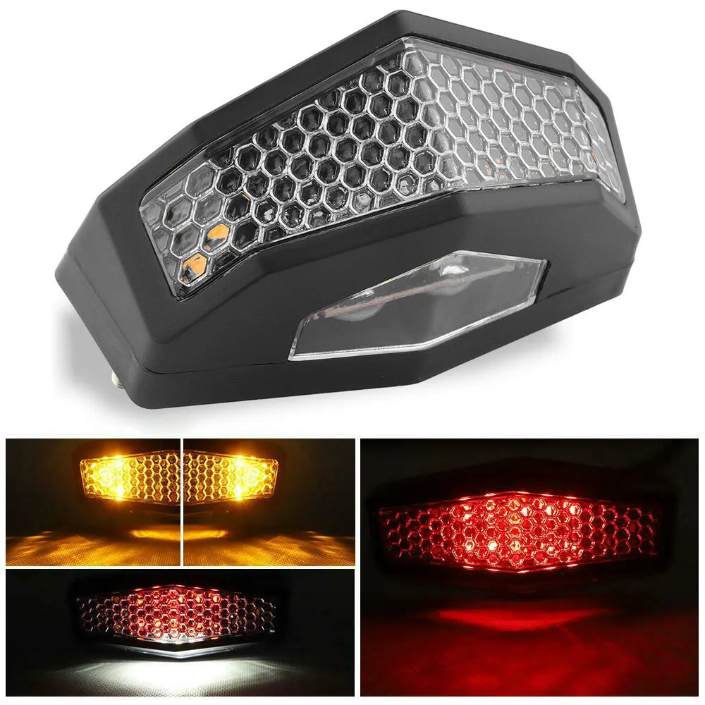 Универсальный светодиодный задний фонарь для мотоцикла сигнал поворота