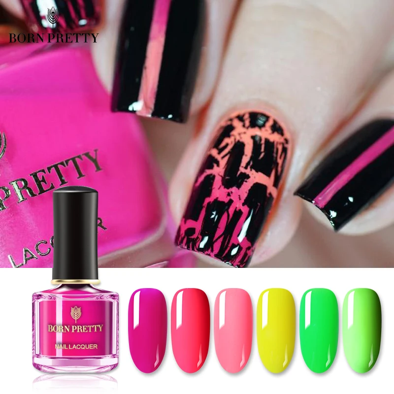 Лак неоновый флуоресцентный для ногтей 6 мл|Лак ногтей| |