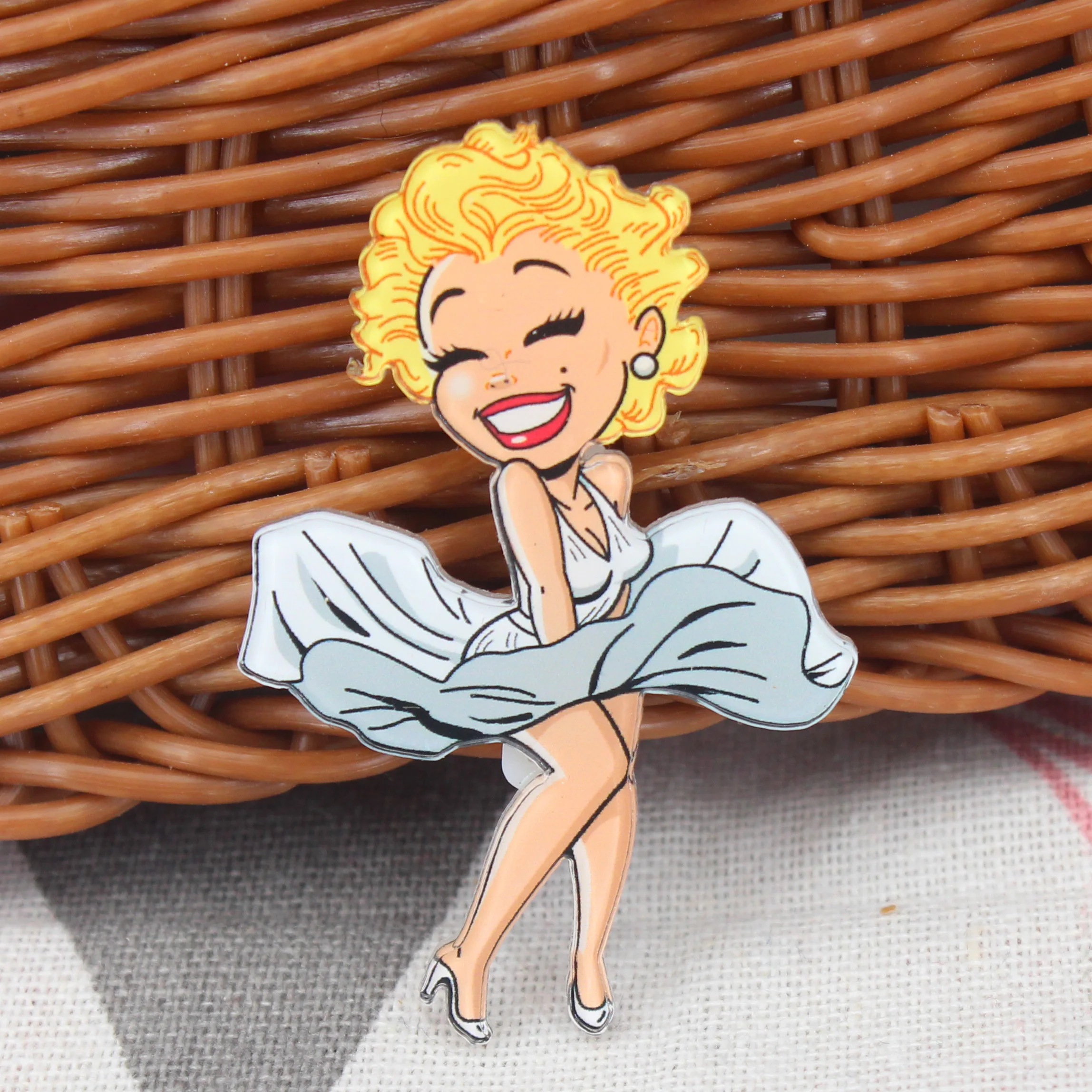 Брошка мультфильм булавки на рюкзаке милый акриловый значок для женщин и девочек