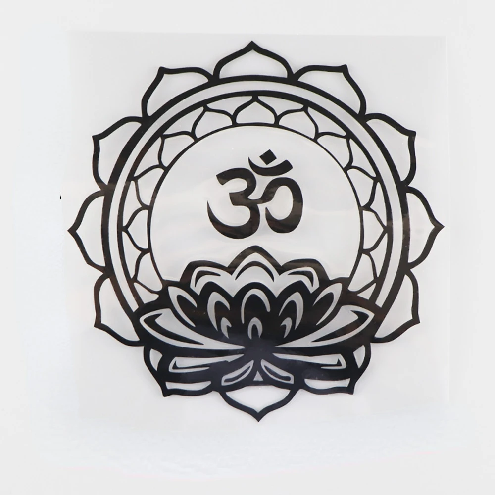 

Car Sticker Buddhist Lotus Meditation Art Fashion Waterproof Creativity Vinyl Decal,15cm*15cm