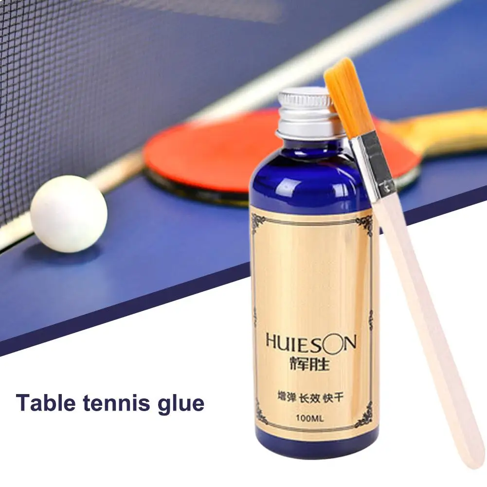 Professional 100ml Speed Liquid Super With Special Brush Pingpong Racket Rubbers Table Tennis Glue For Pingpong Accessories