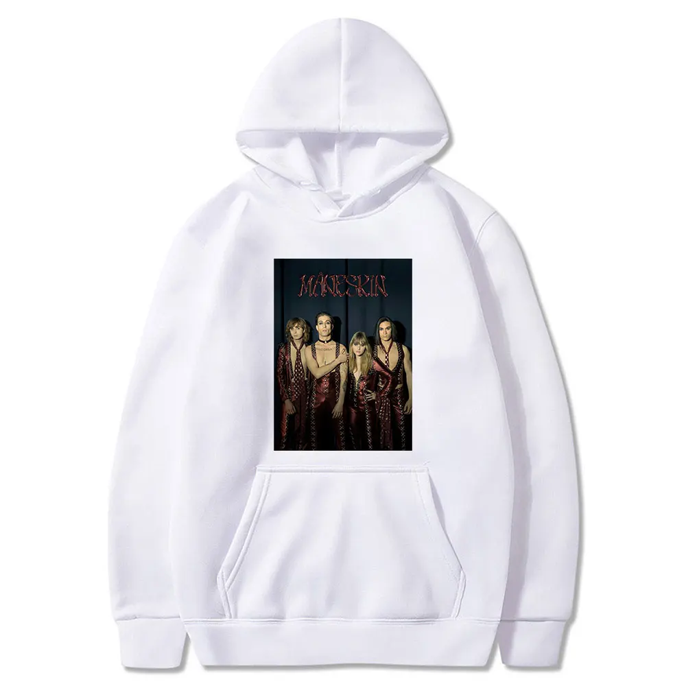 

Italian Band Maneskin Cool Hoodie New Fashion Mens Oversized Casual Loose Hoodies Daily Harajuku Fleece Sweatshirts Pullovers
