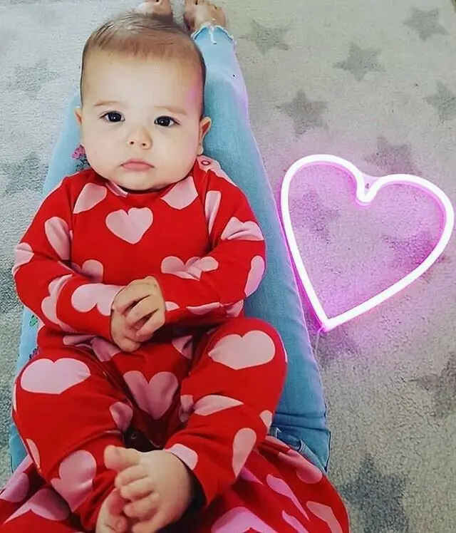 Новая модная одежда для новорожденных девочек на День Святого Валентина